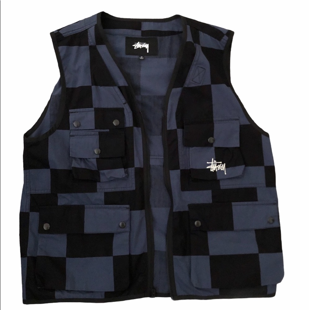 Brand New Stussy Utility Checkered Vest.